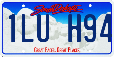 SD license plate 1LUH94