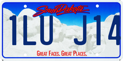 SD license plate 1LUJ14