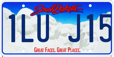 SD license plate 1LUJ15