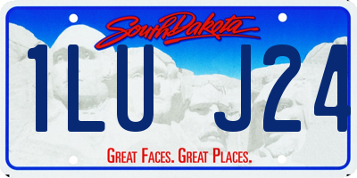 SD license plate 1LUJ24