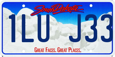 SD license plate 1LUJ33