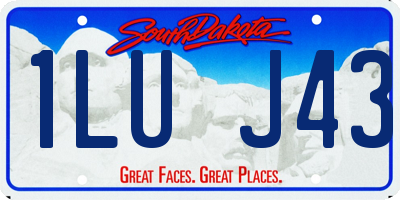 SD license plate 1LUJ43