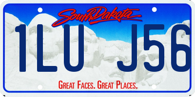 SD license plate 1LUJ56