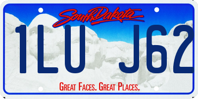 SD license plate 1LUJ62
