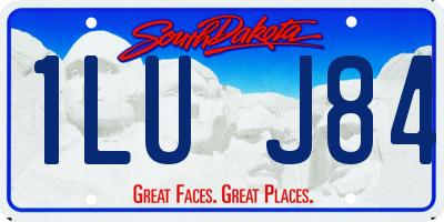 SD license plate 1LUJ84