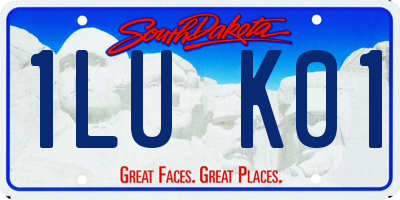 SD license plate 1LUK01
