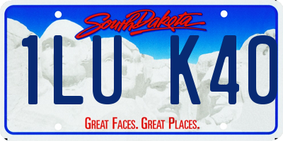 SD license plate 1LUK40