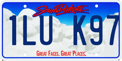 SD license plate 1LUK97