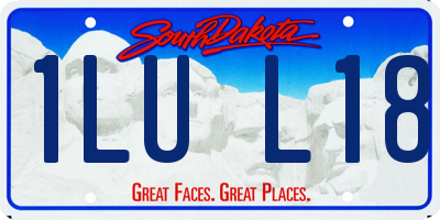 SD license plate 1LUL18