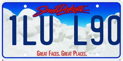 SD license plate 1LUL90