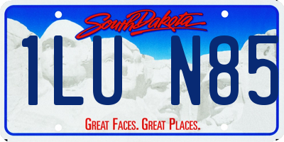 SD license plate 1LUN85
