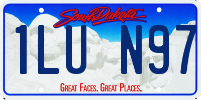 SD license plate 1LUN97