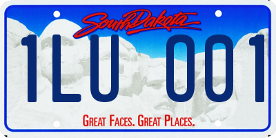 SD license plate 1LUO01