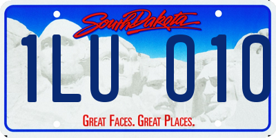 SD license plate 1LUO10