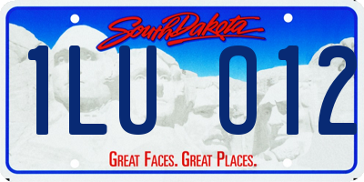 SD license plate 1LUO12