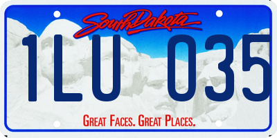 SD license plate 1LUO35