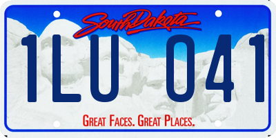 SD license plate 1LUO41