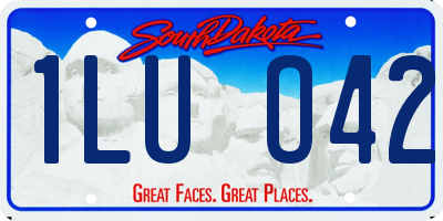 SD license plate 1LUO42