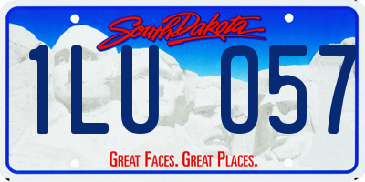 SD license plate 1LUO57