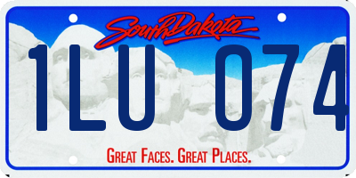 SD license plate 1LUO74