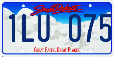 SD license plate 1LUO75