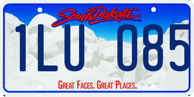 SD license plate 1LUO85