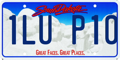 SD license plate 1LUP10