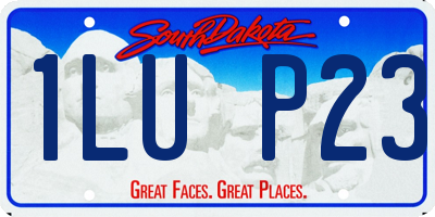 SD license plate 1LUP23