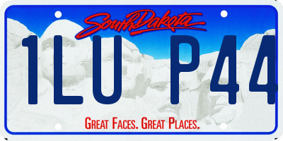 SD license plate 1LUP44