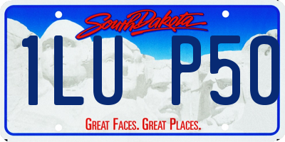 SD license plate 1LUP50