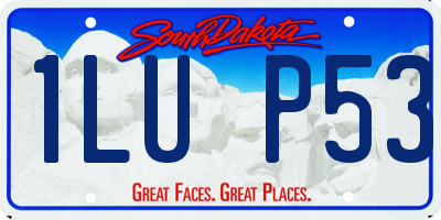 SD license plate 1LUP53