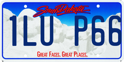 SD license plate 1LUP66