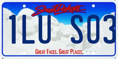 SD license plate 1LUS03