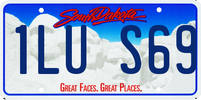 SD license plate 1LUS69