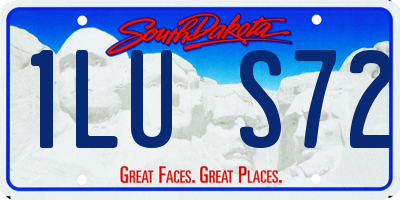 SD license plate 1LUS72