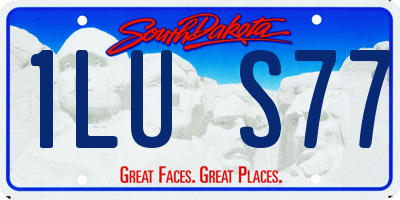 SD license plate 1LUS77