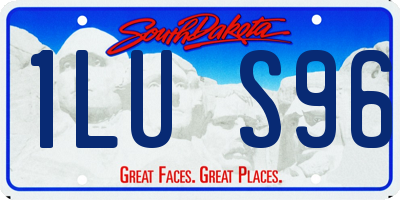 SD license plate 1LUS96