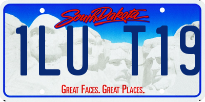 SD license plate 1LUT19