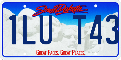 SD license plate 1LUT43