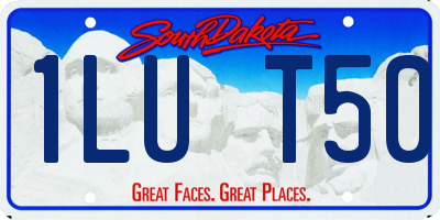 SD license plate 1LUT50