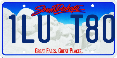 SD license plate 1LUT80