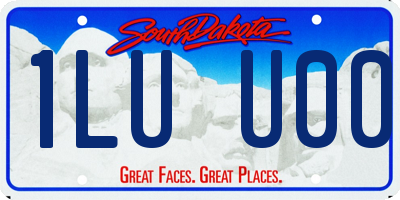 SD license plate 1LUU00