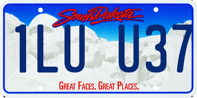 SD license plate 1LUU37