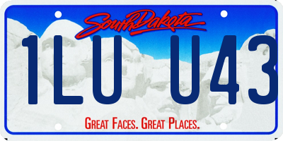 SD license plate 1LUU43