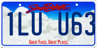 SD license plate 1LUU63