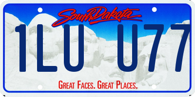 SD license plate 1LUU77