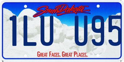 SD license plate 1LUU95