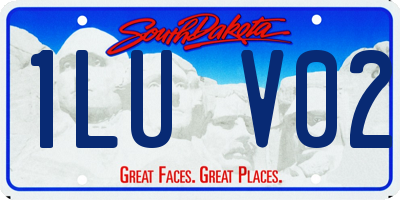 SD license plate 1LUV02