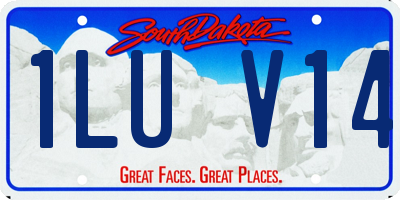 SD license plate 1LUV14