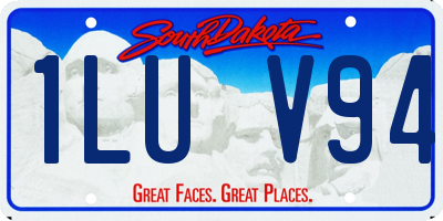 SD license plate 1LUV94
